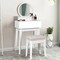 Costway Wall Mounted Vanity Makeup Dressing Home Furniture 2Drawer